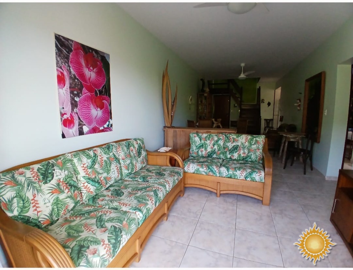 Linda cobertura duplex a 100 mts. Da praia com Sol da manhã, 03 dorms, 01 suíte, área de lazer, permuta com casa até 800 mil !!!