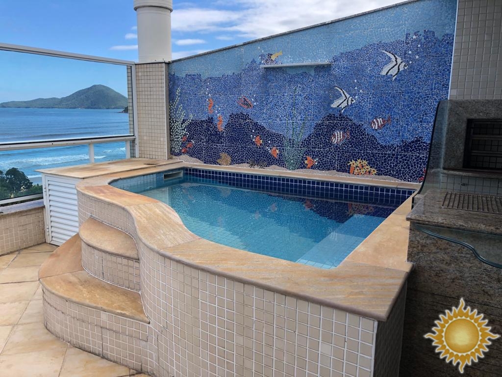 Linda Cobertura Frente Mar com 4 Suítes Sendo 2 com Hidromassagem, Solarium com Piscina e Espaço Gourmet !!!
